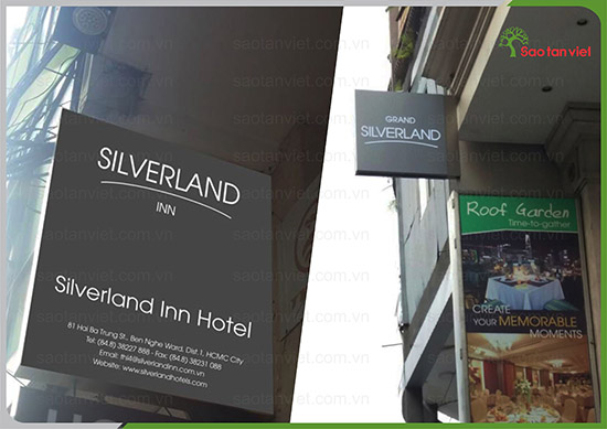 bảng quảng cáo silverland hotel